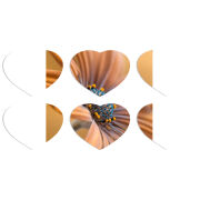 Магнитные фотопазлы Сердце 50 на 50 набор 6 штук 