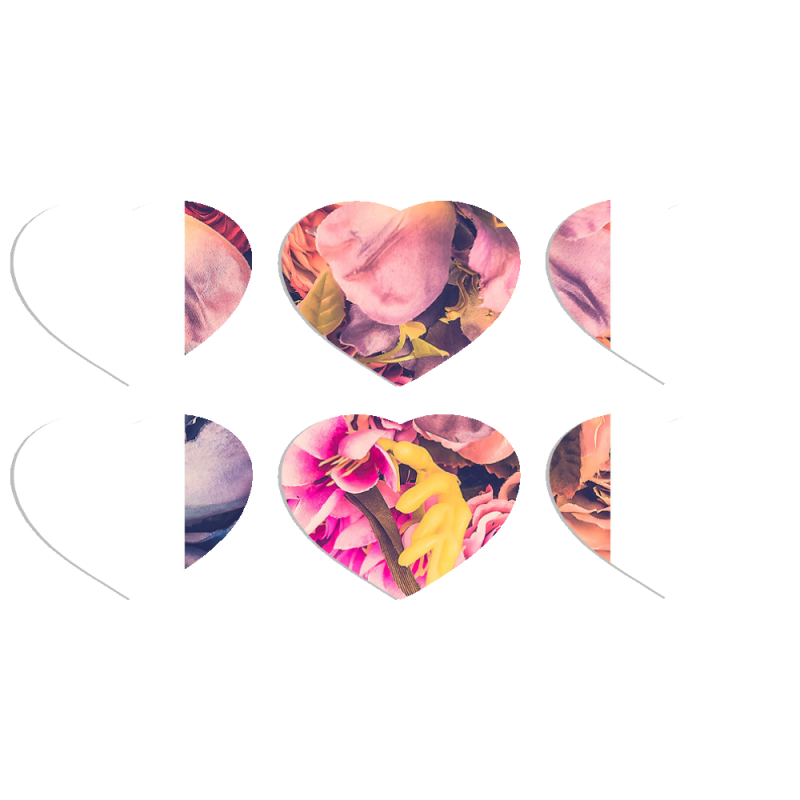 Магнитные фотопазлы Сердце 50 на 50 набор 6 штук 