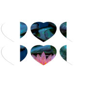 Магнитные фотопазлы Сердце 50 на 50 набор 6 штук 