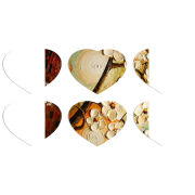 Магнитные фотопазлы Сердце 50 на 50 набор 6 штук 