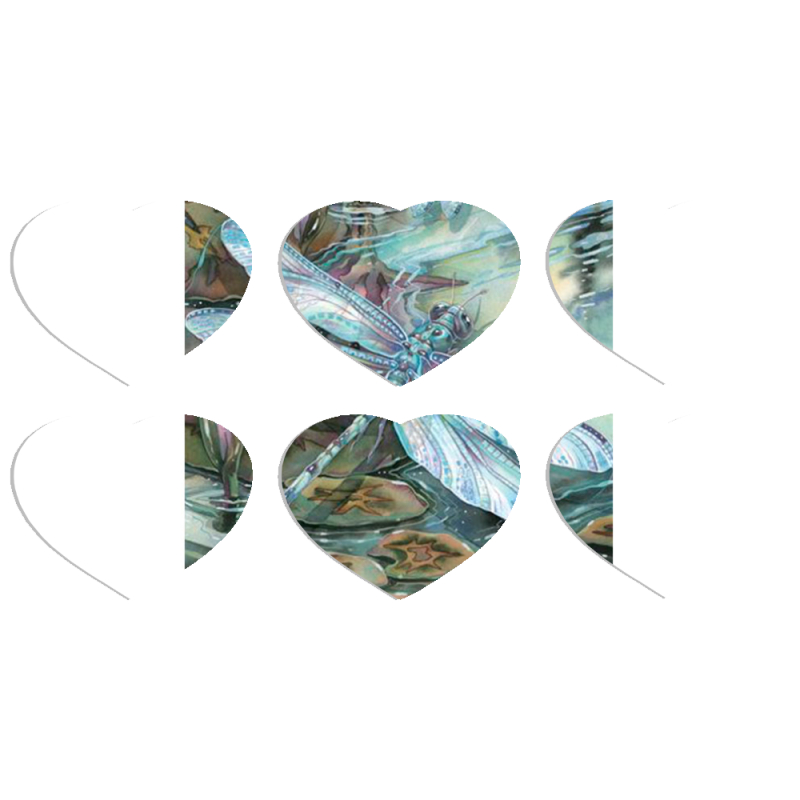 Магнитные фотопазлы Сердце 50 на 50 набор 6 штук 