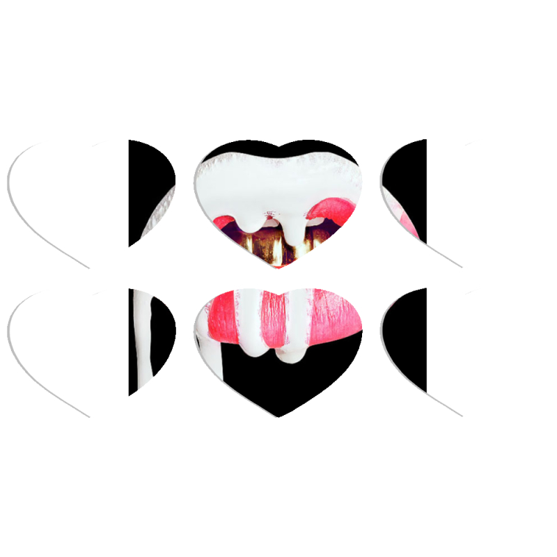 Магнитные фотопазлы Сердце 50 на 50 набор 6 штук 