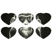 Магнитные фотопазлы Сердце 50 на 50 набор 6 штук Smokey Monkey