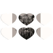 Магнитные фотопазлы Сердце 50 на 50 набор 6 штук 