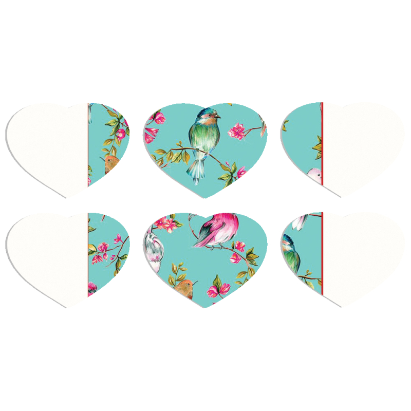 Магнитные фотопазлы Сердце 50 на 50 набор 6 штук 