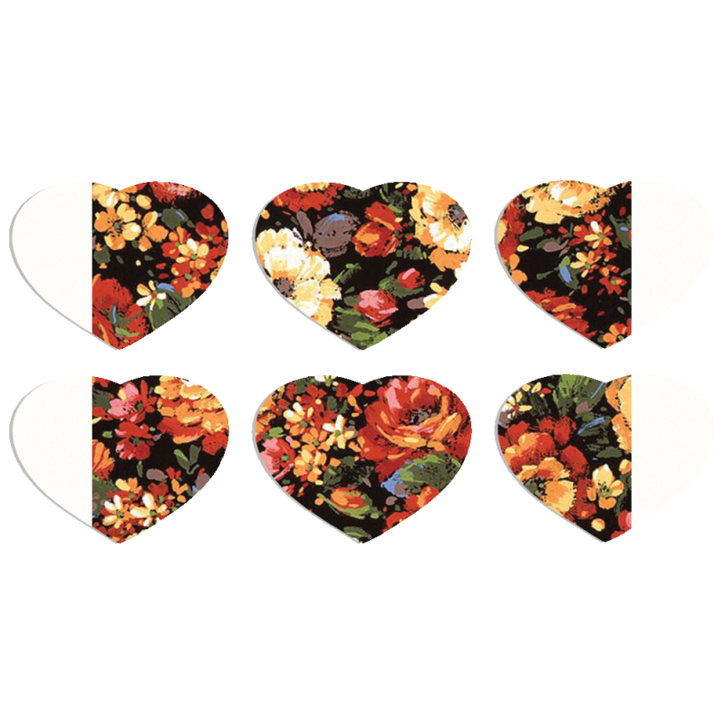 Магнитные фотопазлы Сердце 50 на 50 набор 6 штук 