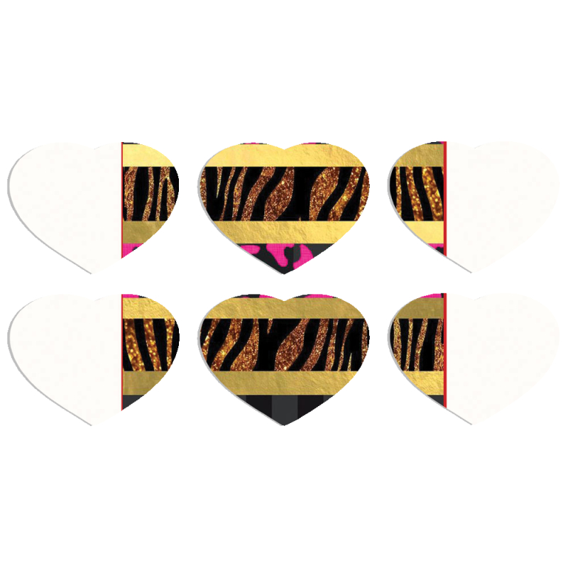 Магнитные фотопазлы Сердце 50 на 50 набор 6 штук 