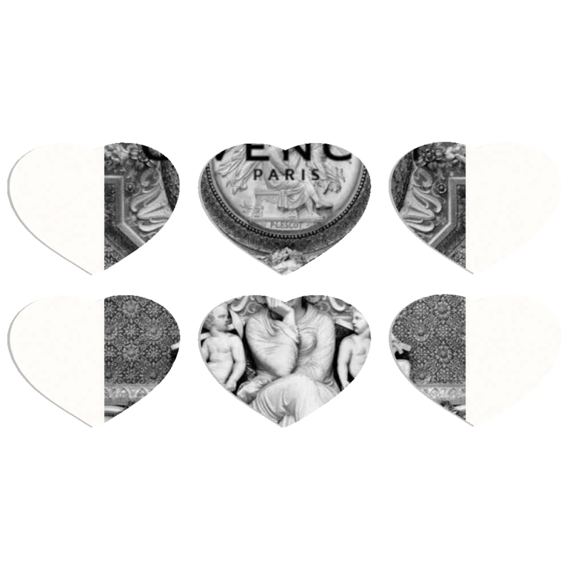 Магнитные фотопазлы Сердце 50 на 50 набор 6 штук 