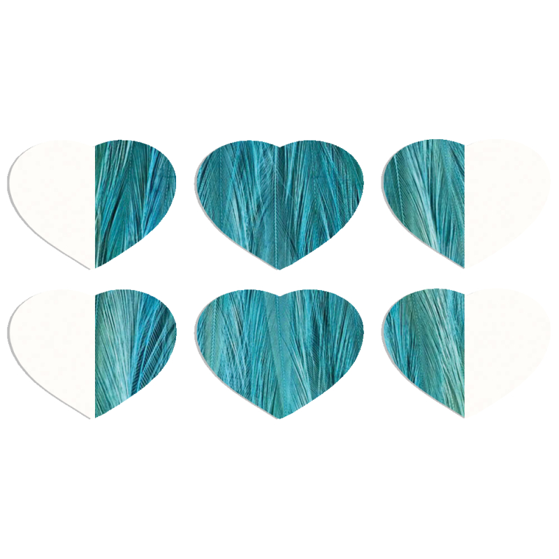 Магнитные фотопазлы Сердце 50 на 50 набор 6 штук 