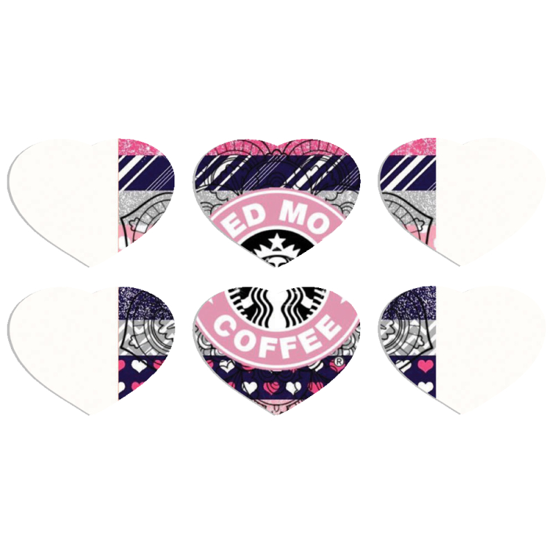 Магнитные фотопазлы Сердце 50 на 50 набор 6 штук 