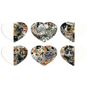 Магнитные фотопазлы Сердце 50 на 50 набор 6 штук 