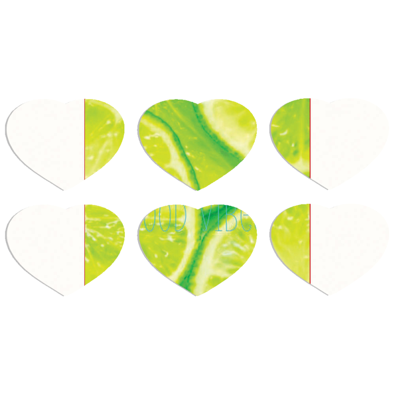 Магнитные фотопазлы Сердце 50 на 50 набор 6 штук 