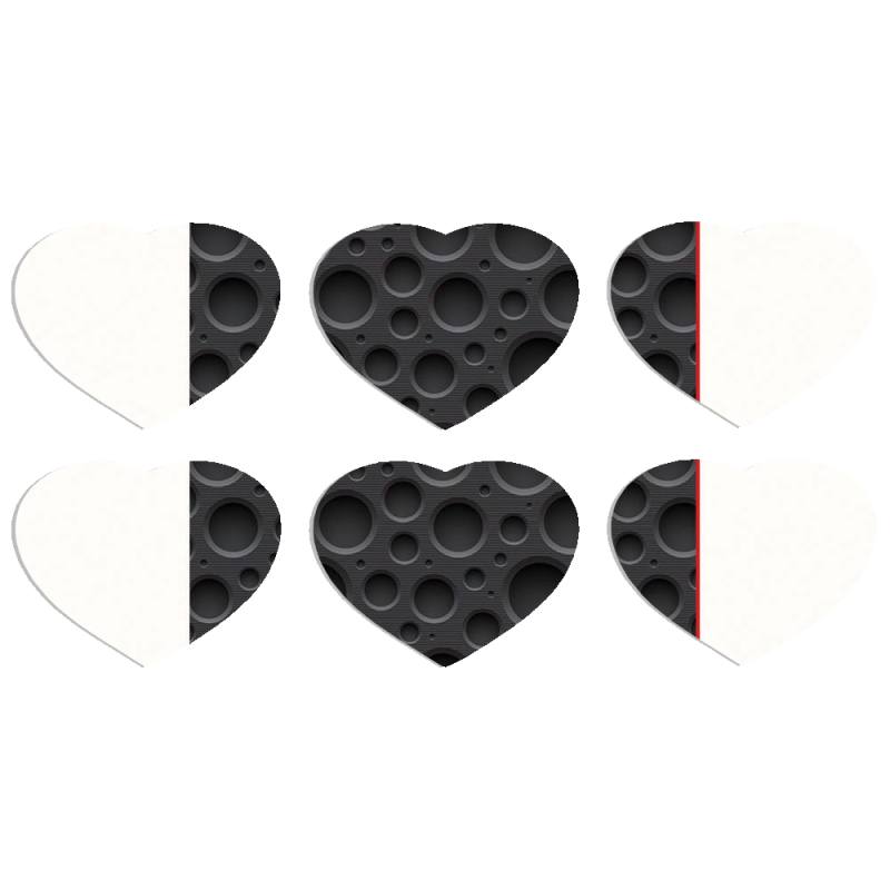 Магнитные фотопазлы Сердце 50 на 50 набор 6 штук 