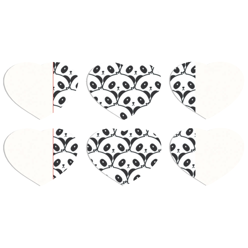 Магнитные фотопазлы Сердце 50 на 50 набор 6 штук 