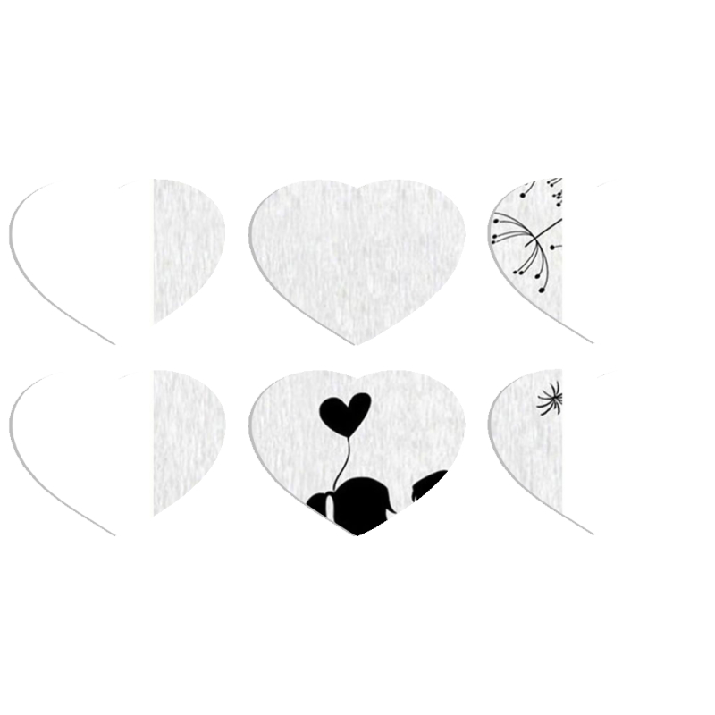 Магнитные фотопазлы Сердце 50 на 50 набор 6 штук First Love