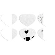 Магнитные фотопазлы Сердце 50 на 50 набор 6 штук First Love