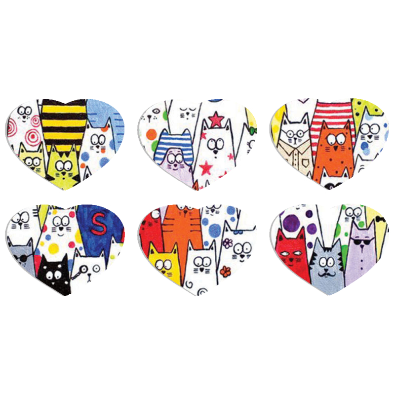 Магнитные фотопазлы Сердце 50 на 50 набор 6 штук 