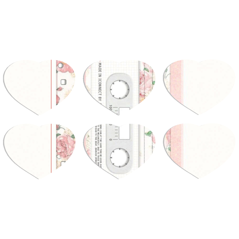 Магнитные фотопазлы Сердце 50 на 50 набор 6 штук 