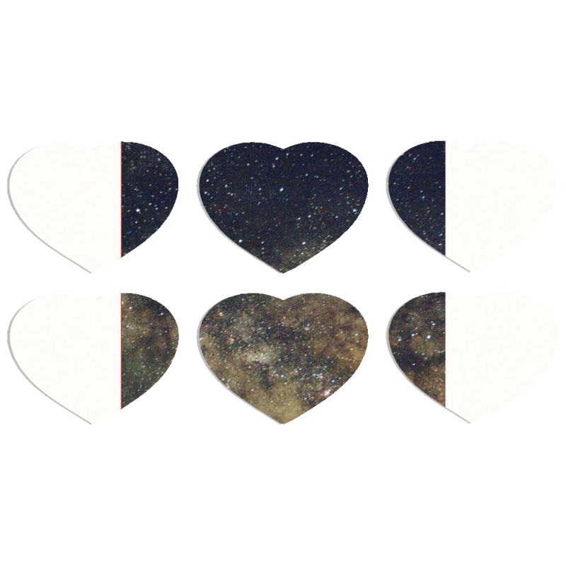 Магнитные фотопазлы Сердце 50 на 50 набор 6 штук 