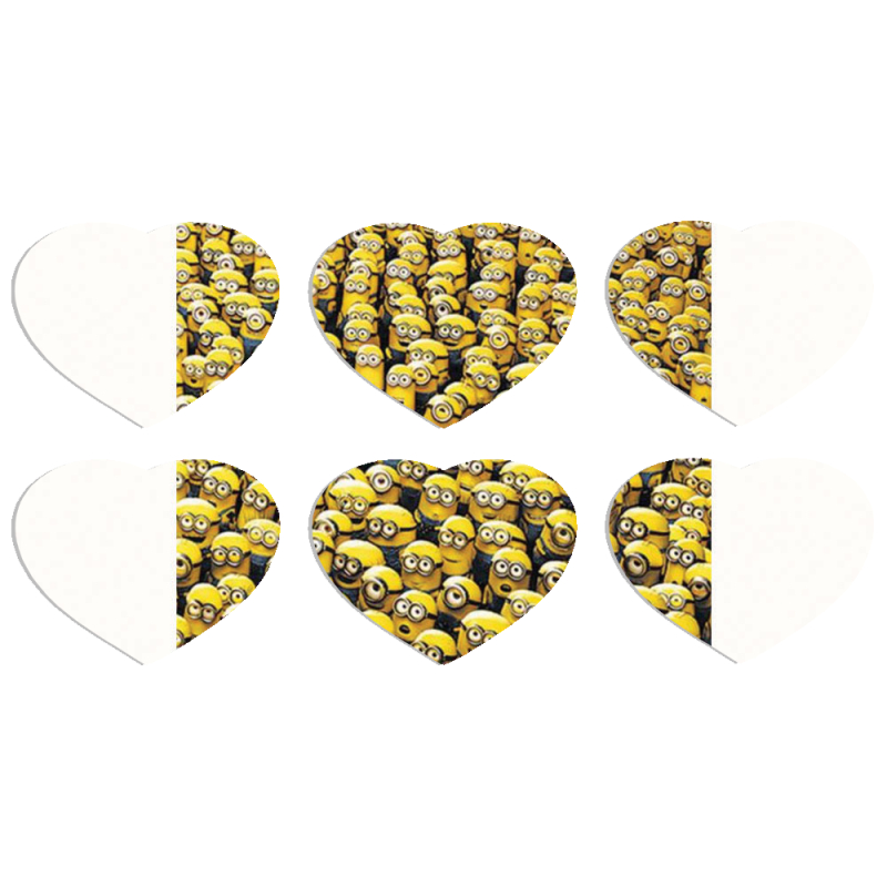 Магнитные фотопазлы Сердце 50 на 50 набор 6 штук 