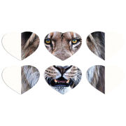 Магнитные фотопазлы Сердце 50 на 50 набор 6 штук 