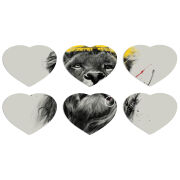 Магнитные фотопазлы Сердце 50 на 50 набор 6 штук 