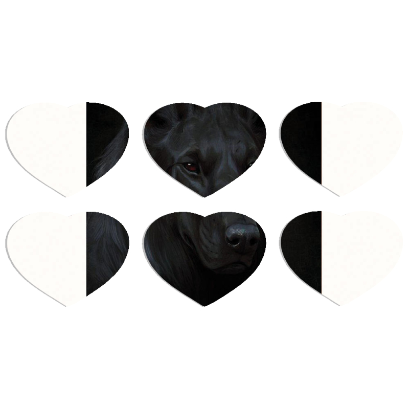 Магнитные фотопазлы Сердце 50 на 50 набор 6 штук 