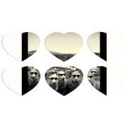 Магнитные фотопазлы Сердце 50 на 50 набор 6 штук 
