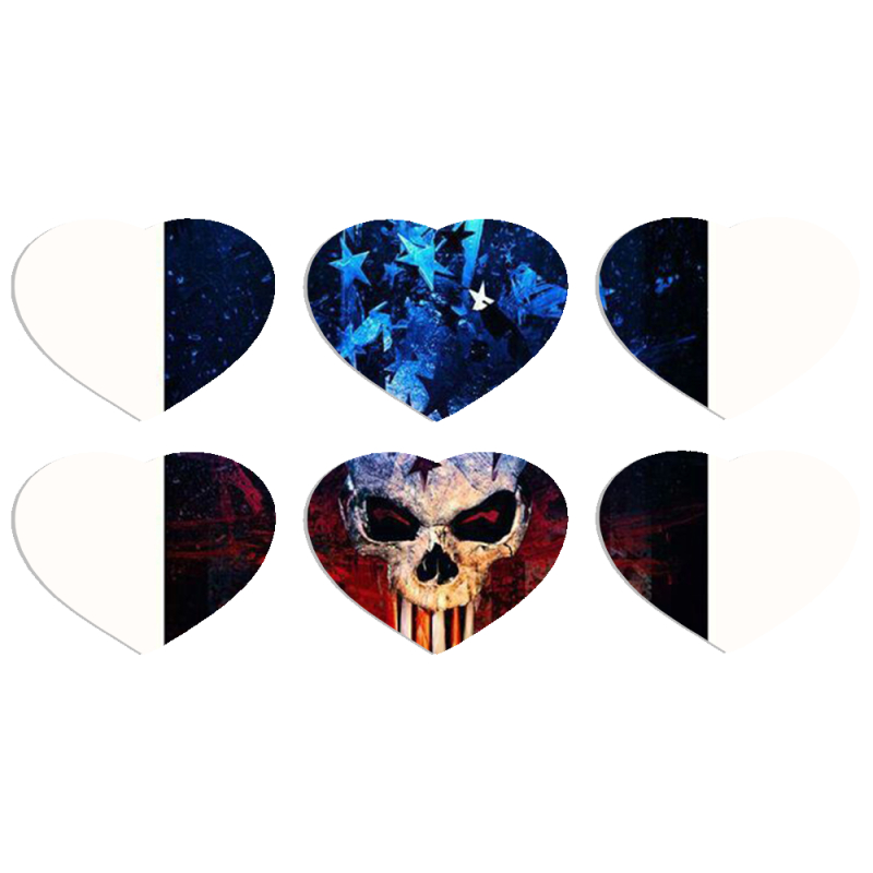 Магнитные фотопазлы Сердце 50 на 50 набор 6 штук 