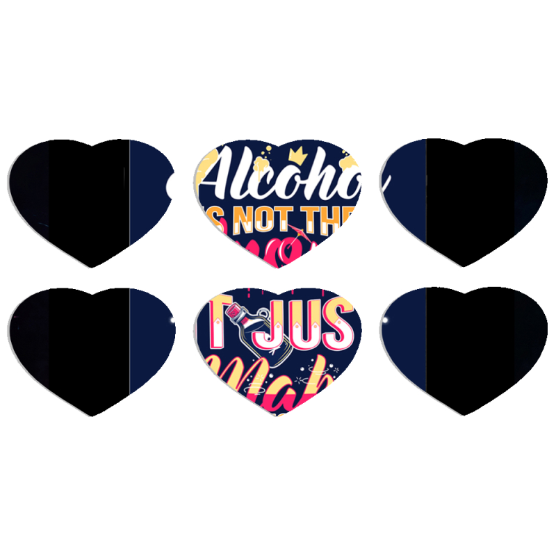 Магнитные фотопазлы Сердце 50 на 50 набор 6 штук 