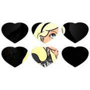 Магнитные фотопазлы Сердце 50 на 50 набор 6 штук 