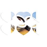 Магнитные фотопазлы Сердце 50 на 50 набор 6 штук 