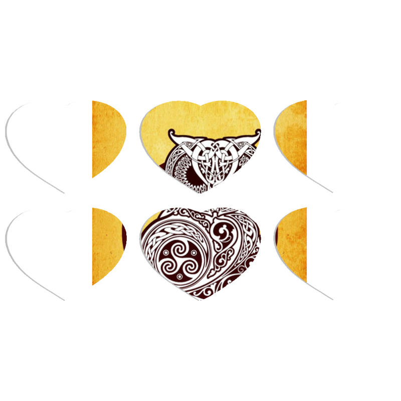 Магнитные фотопазлы Сердце 50 на 50 набор 6 штук 