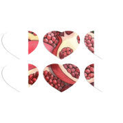 Магнитные фотопазлы Сердце 50 на 50 набор 6 штук 