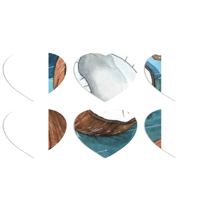 Магнитные фотопазлы Сердце 50 на 50 набор 6 штук 