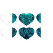 Магнитные фотопазлы Сердце 50 на 50 набор 6 штук 