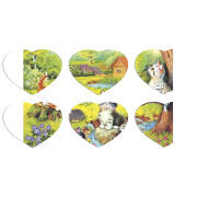 Магнитные фотопазлы Сердце 50 на 50 набор 6 штук 