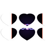 Магнитные фотопазлы Сердце 50 на 50 набор 6 штук 