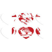 Магнитные фотопазлы Сердце 50 на 50 набор 6 штук 