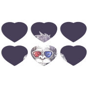 Магнитные фотопазлы Сердце 50 на 50 набор 6 штук 