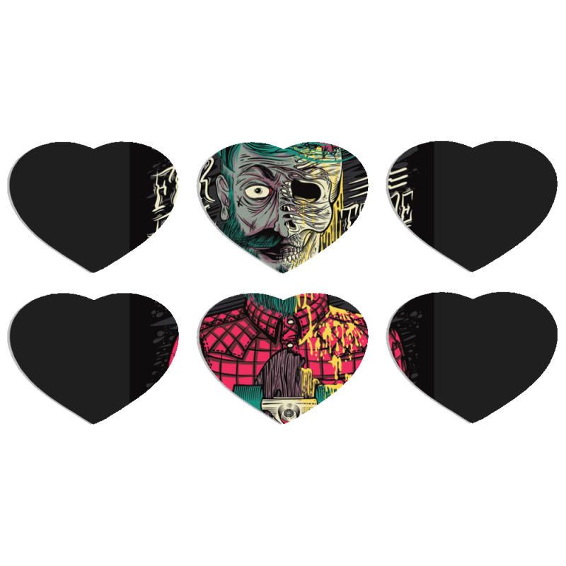 Магнитные фотопазлы Сердце 50 на 50 набор 6 штук 