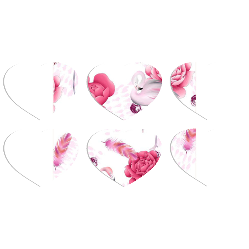 Магнитные фотопазлы Сердце 50 на 50 набор 6 штук 