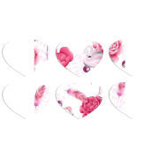 Магнитные фотопазлы Сердце 50 на 50 набор 6 штук 