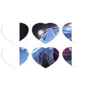 Магнитные фотопазлы Сердце 50 на 50 набор 6 штук Silver Car