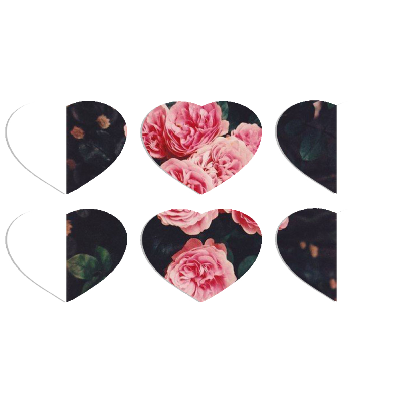 Магнитные фотопазлы Сердце 50 на 50 набор 6 штук 