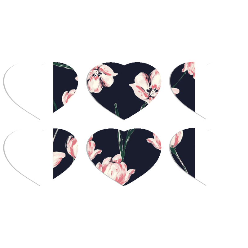 Магнитные фотопазлы Сердце 50 на 50 набор 6 штук 