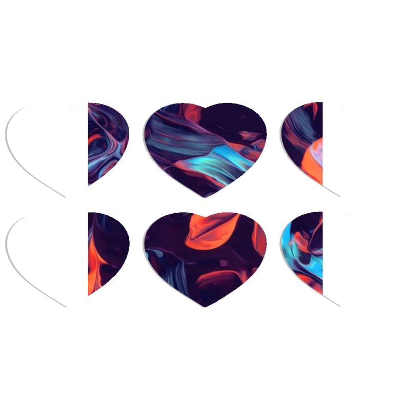 Магнитные фотопазлы Сердце 50 на 50 набор 6 штук 