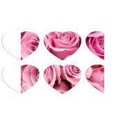 Магнитные фотопазлы Сердце 50 на 50 набор 6 штук 