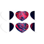 Магнитные фотопазлы Сердце 50 на 50 набор 6 штук 