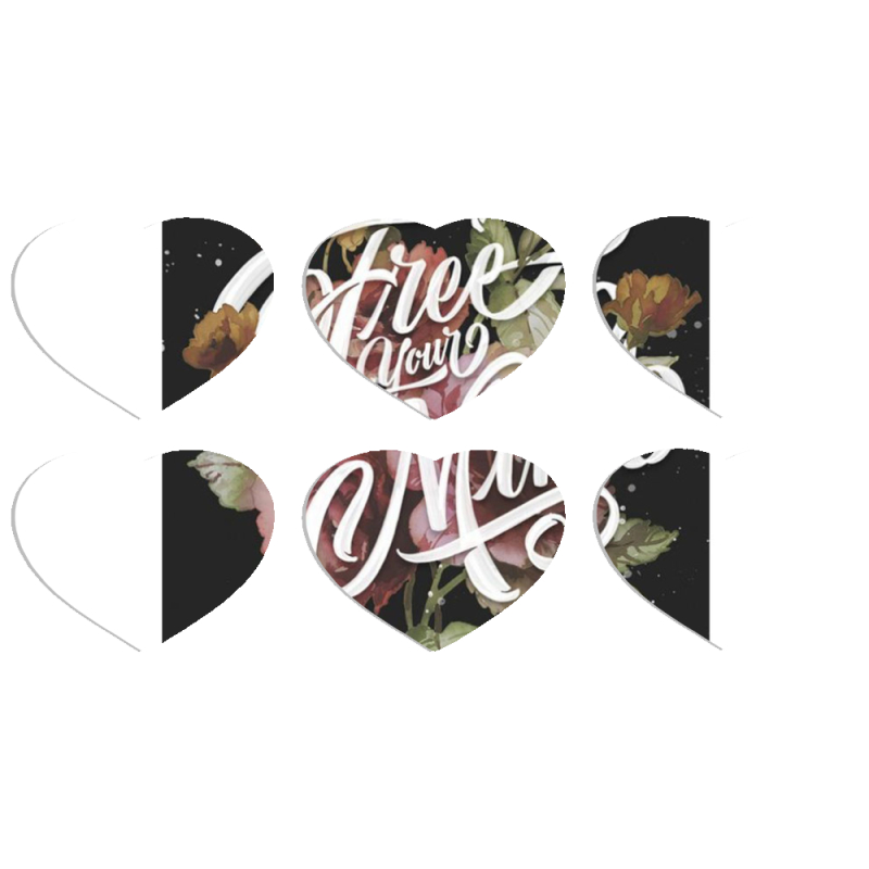 Магнитные фотопазлы Сердце 50 на 50 набор 6 штук 